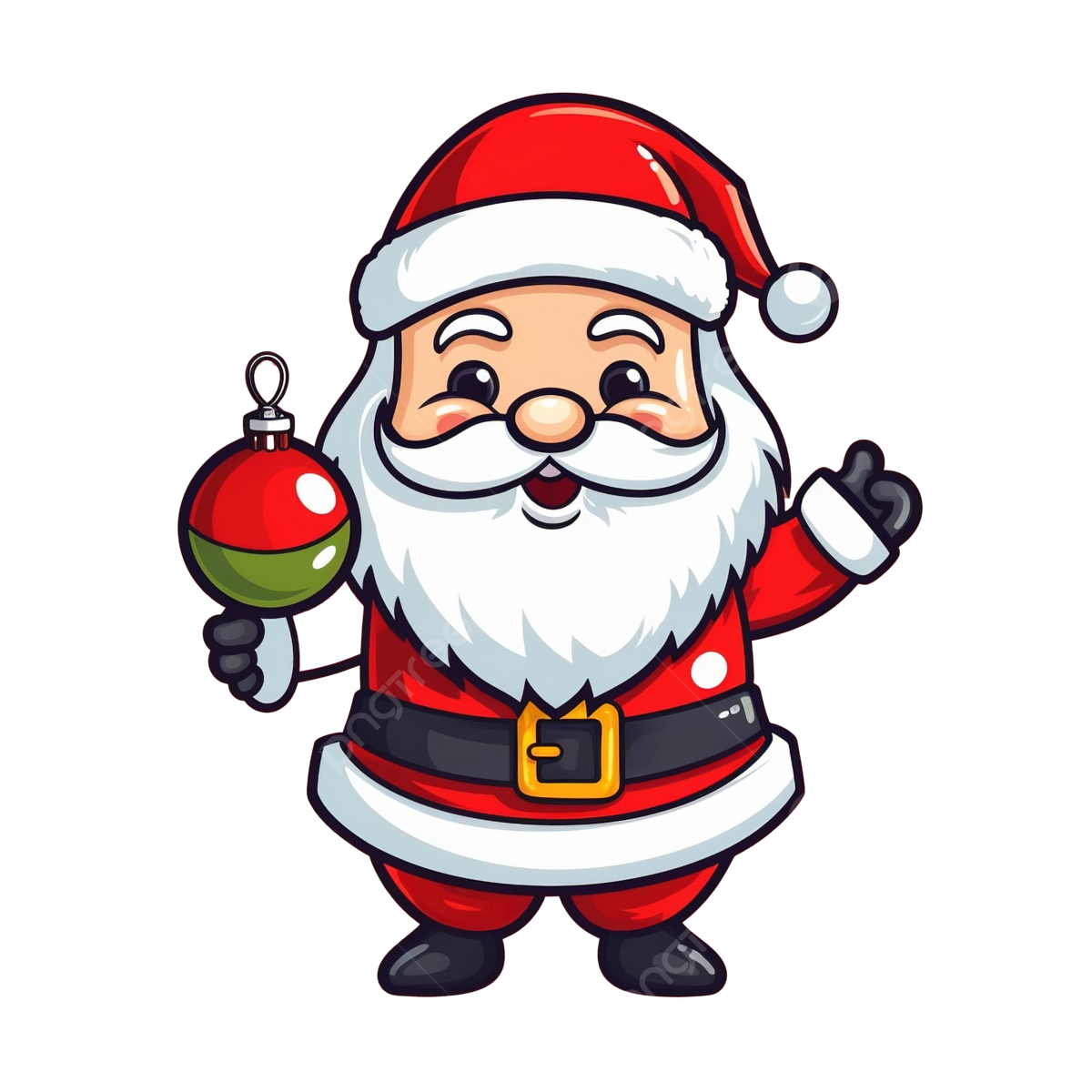 pngtree-christmas-santa-claus-ornament-cartoon-illustration-png-image_13064378